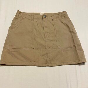 ASOS River Island Cargo Mini Skirt in Beige Womens Size 4